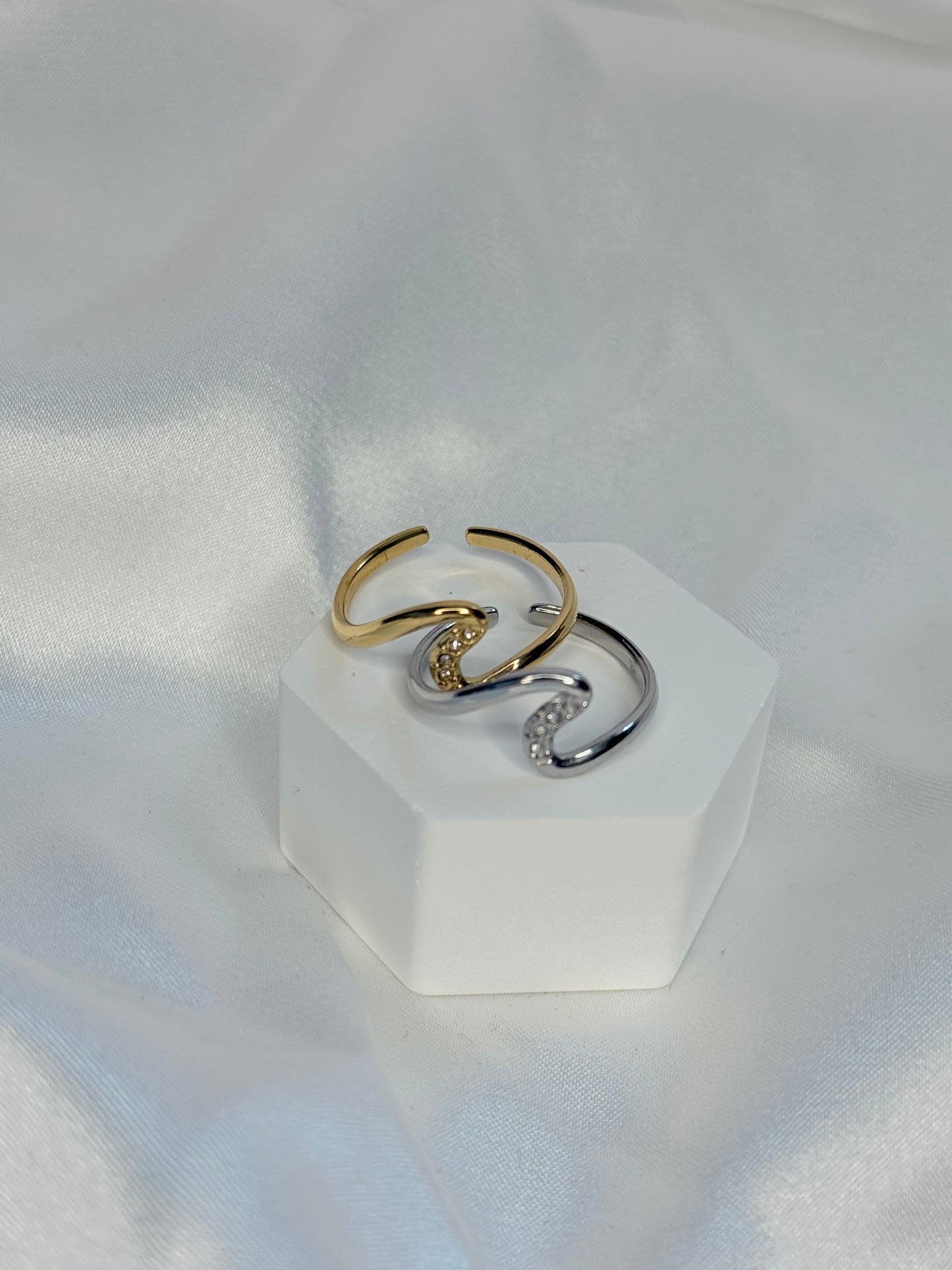 Diamond Wave Ring