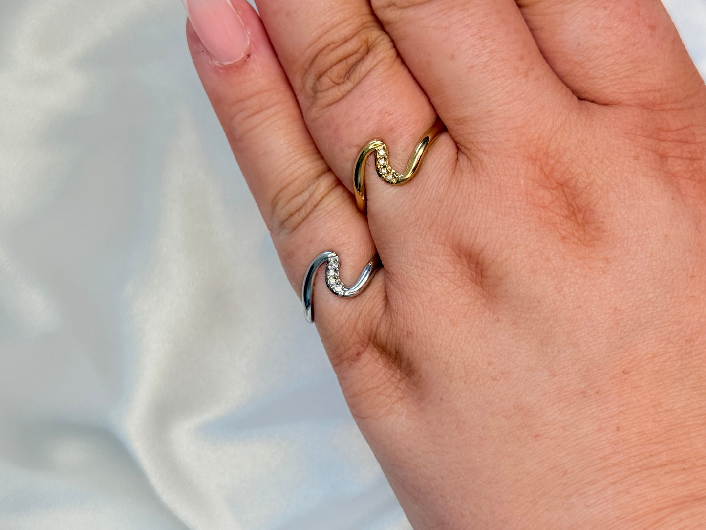 Diamond Wave Ring