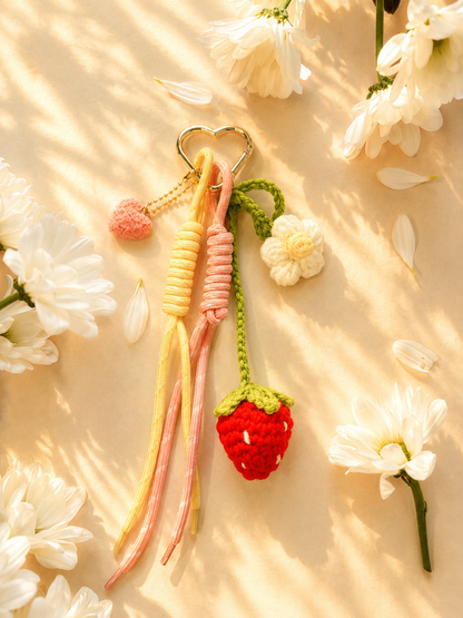 Sweet Strawberry Bag Chain 🍓