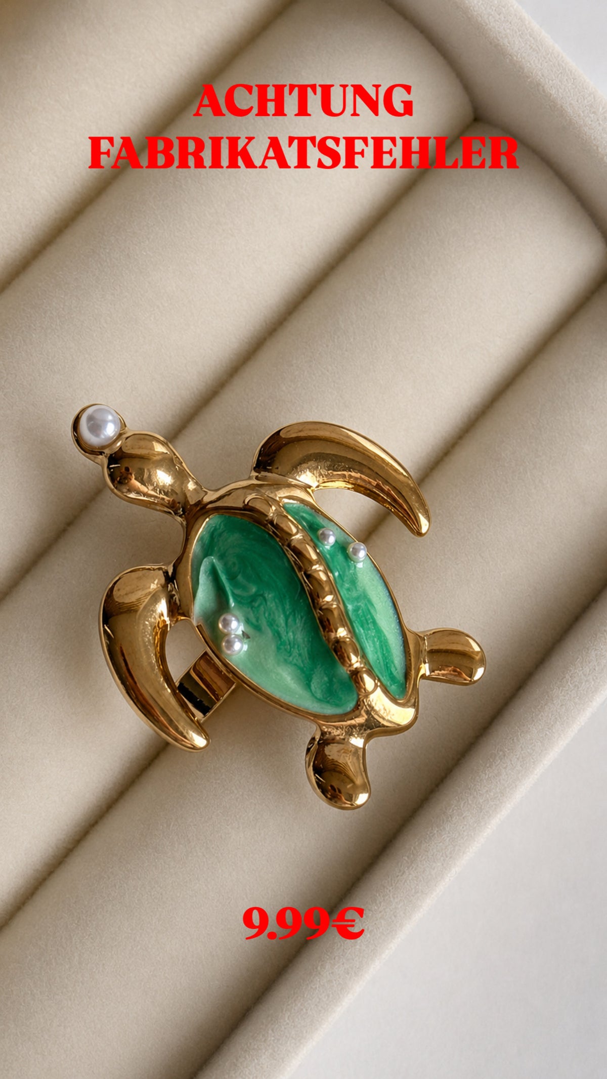 SALE ACHTUNG FEHLERHAFT🚨Turtle Ring 🐢