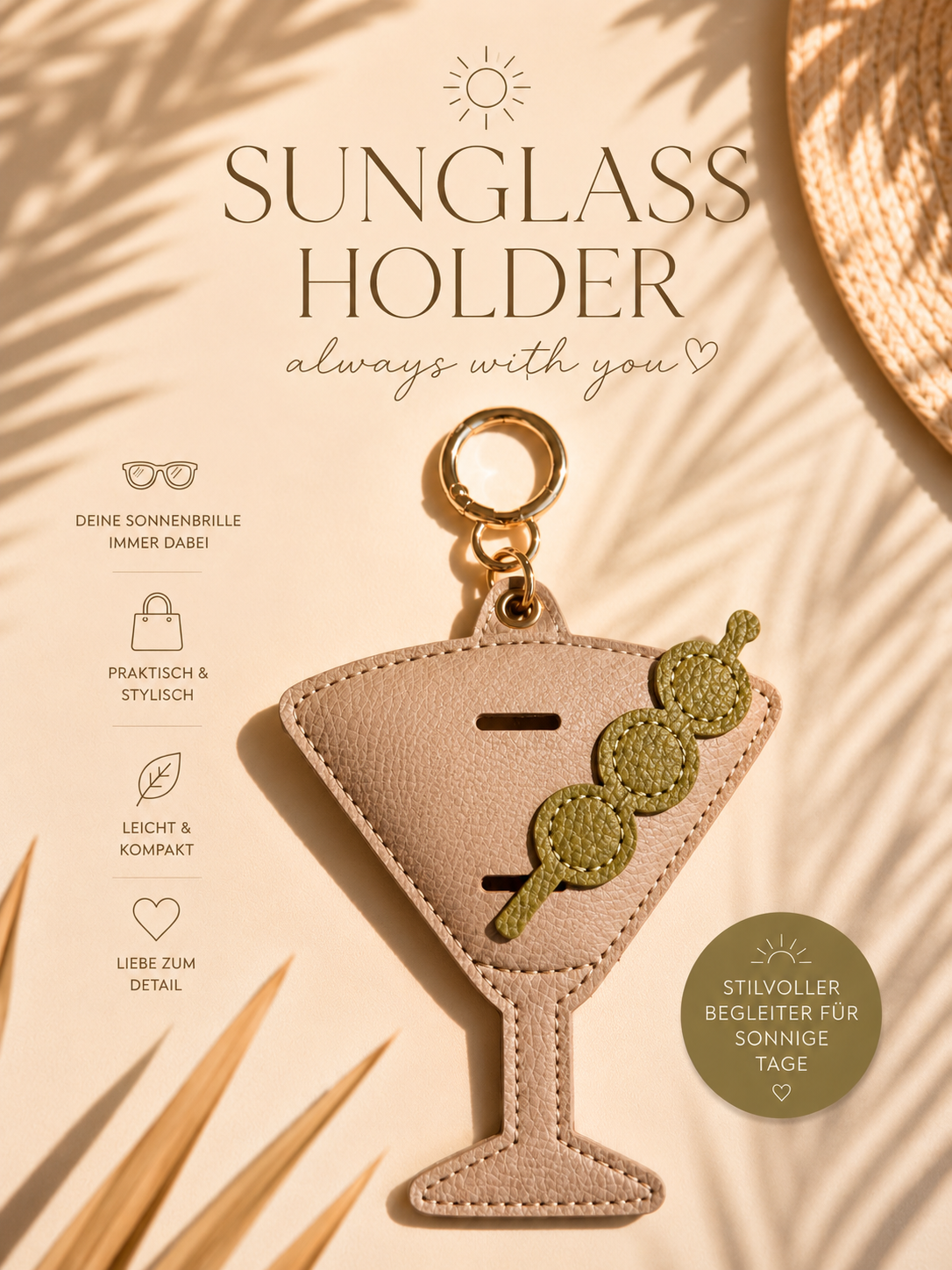 Martini Sunglass holder 🍸