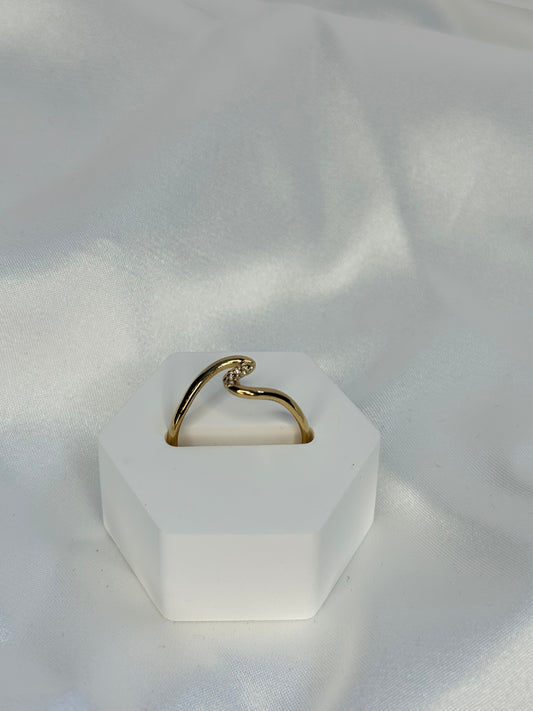 Diamond Wave Ring